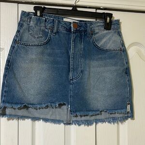 One Teaspoon Hollywood Vanguard Denim Mini Skirt